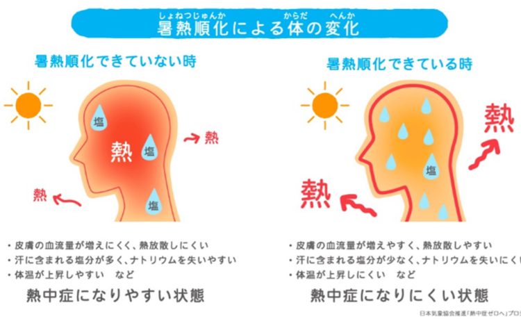 春こそ危険な熱中症！早めの熱中症対策が大切です。